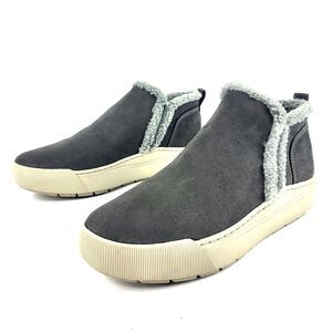 Dr Scholls Womens Time Off Yo Ankle Boot Greystone Fabric Faux fur Size 10M